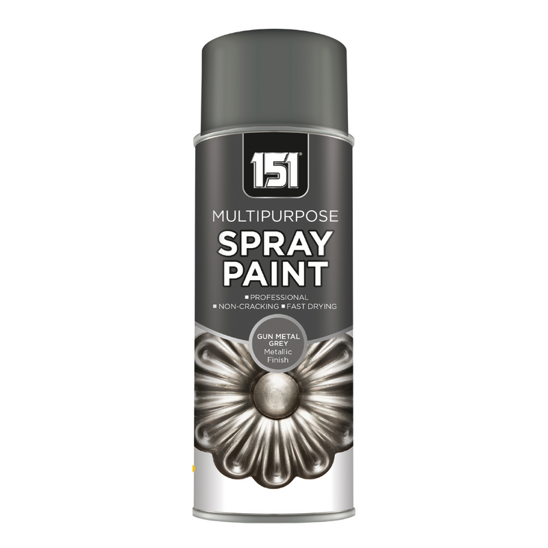 Gun Metal Spray Paint Metallic Finish 400ml - Multipurpose