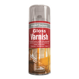 Gloss Varnish Aerosol Spray Clear 400ml Long Lasting Protection - Tough Durable Indoor Outdoor Use