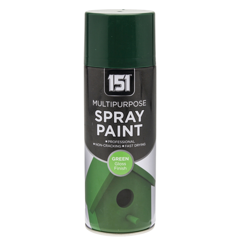 Green Gloss Spray Paint 400ml | Multi-Surface Aerosol