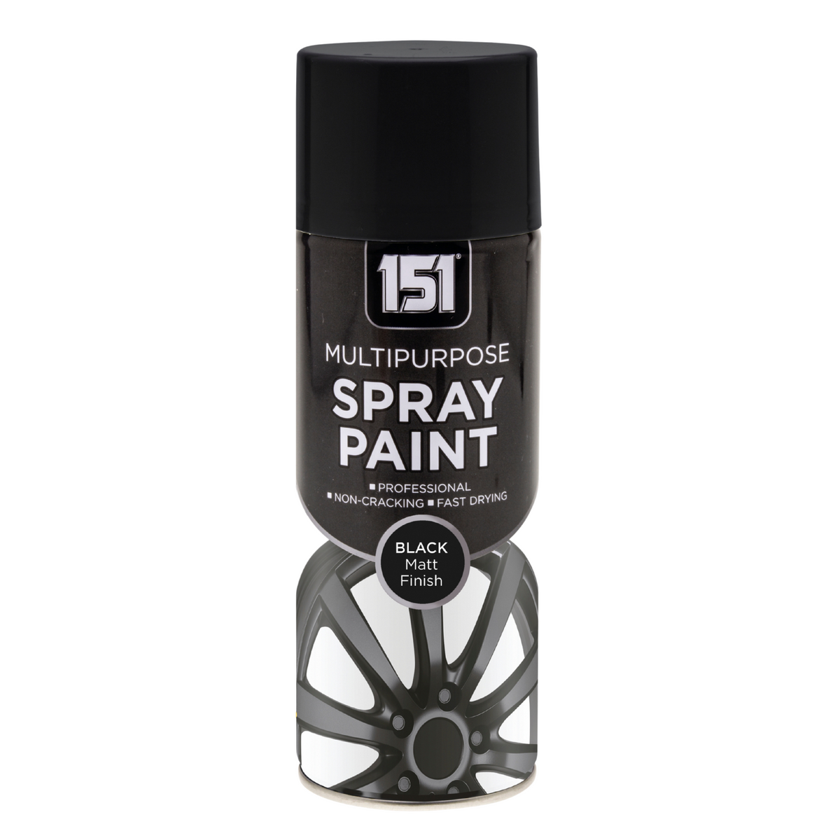 Black Matt Spray Paint 400ml | Multi-Surface Aerosol product image