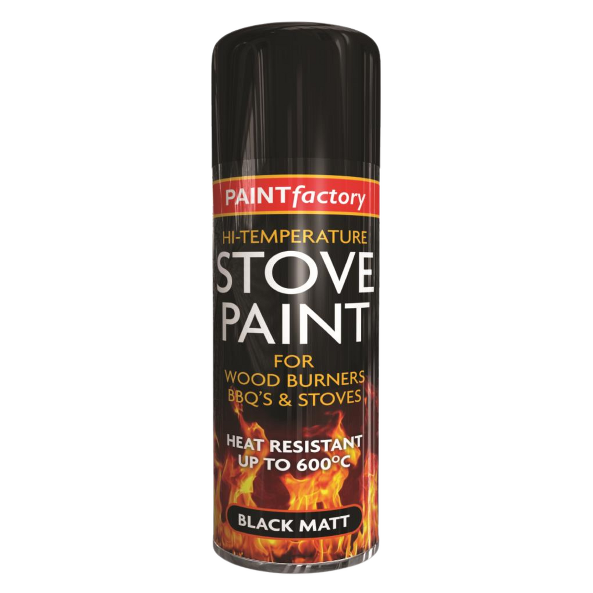 Black Matt High Temperature Spray Paint 400ml | Stove & BBQ Paint product image