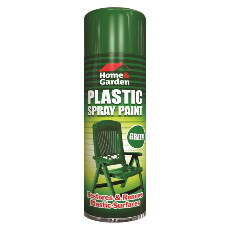 Plastic Spray Paint Green For DIY Restores & Renews Surface 300ml