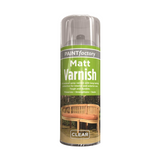 Matt Varnish Aerosol Spray Clear 400ml Long Lasting Protection - Tough Durable Indoor Outdoor Use