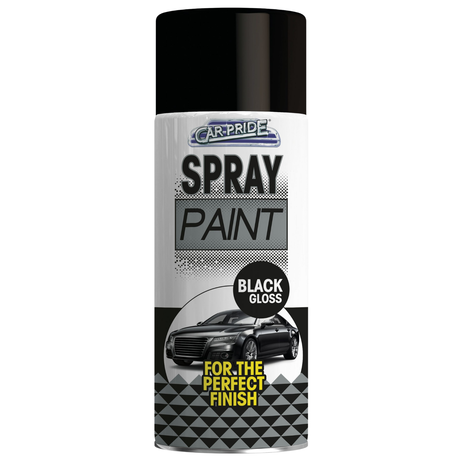 Car Pride Spray Paint Black Gloss For Perfect Finish Can Car Van Bike 400ml